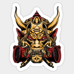 Golden Fiend Barong Bali Denpasar Kuta Beach Sticker